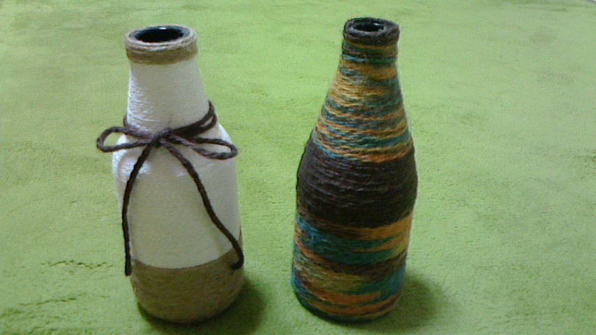 毛糸花瓶